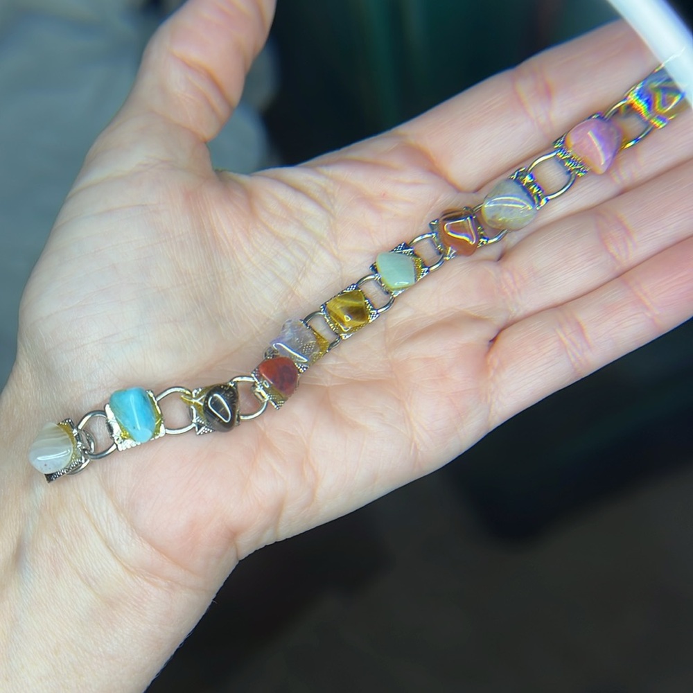 Multicolor Gemstone Bracelet vintage genx estate sale